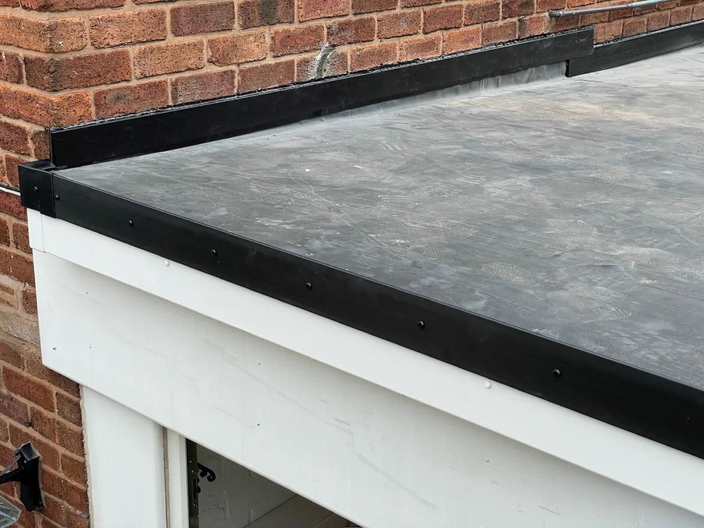 Rubber flat roof