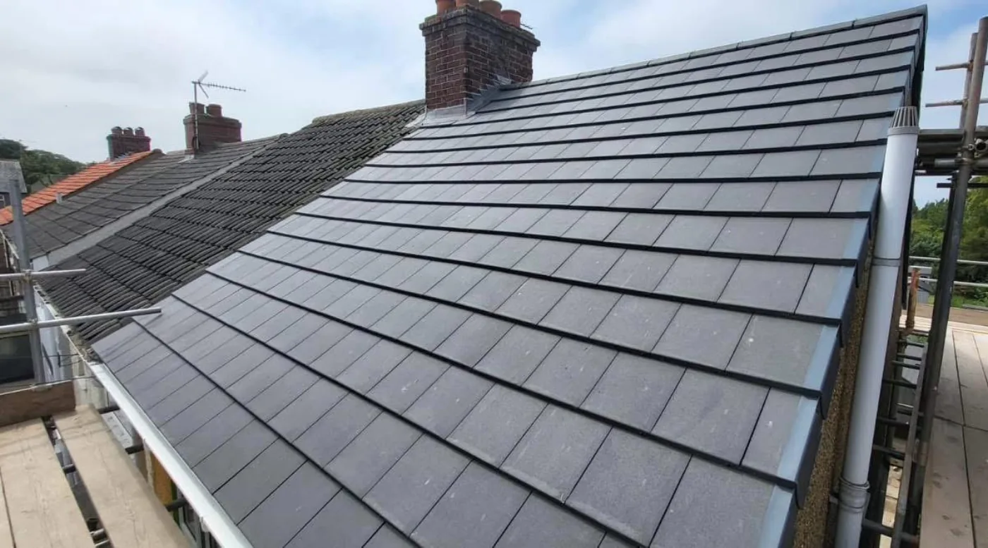 Natural slate roof