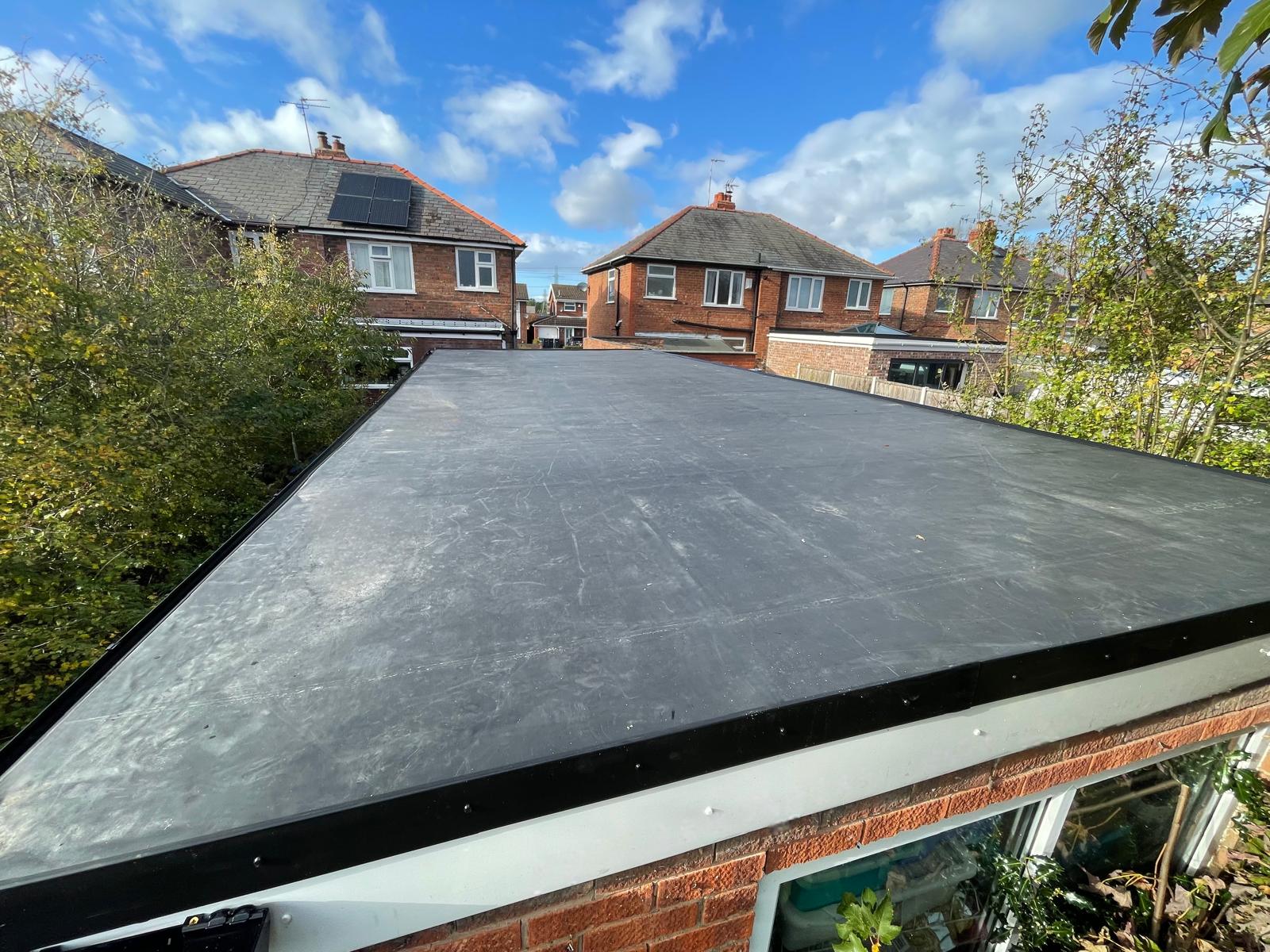 EPDM rubber flat roofs project photo 1
